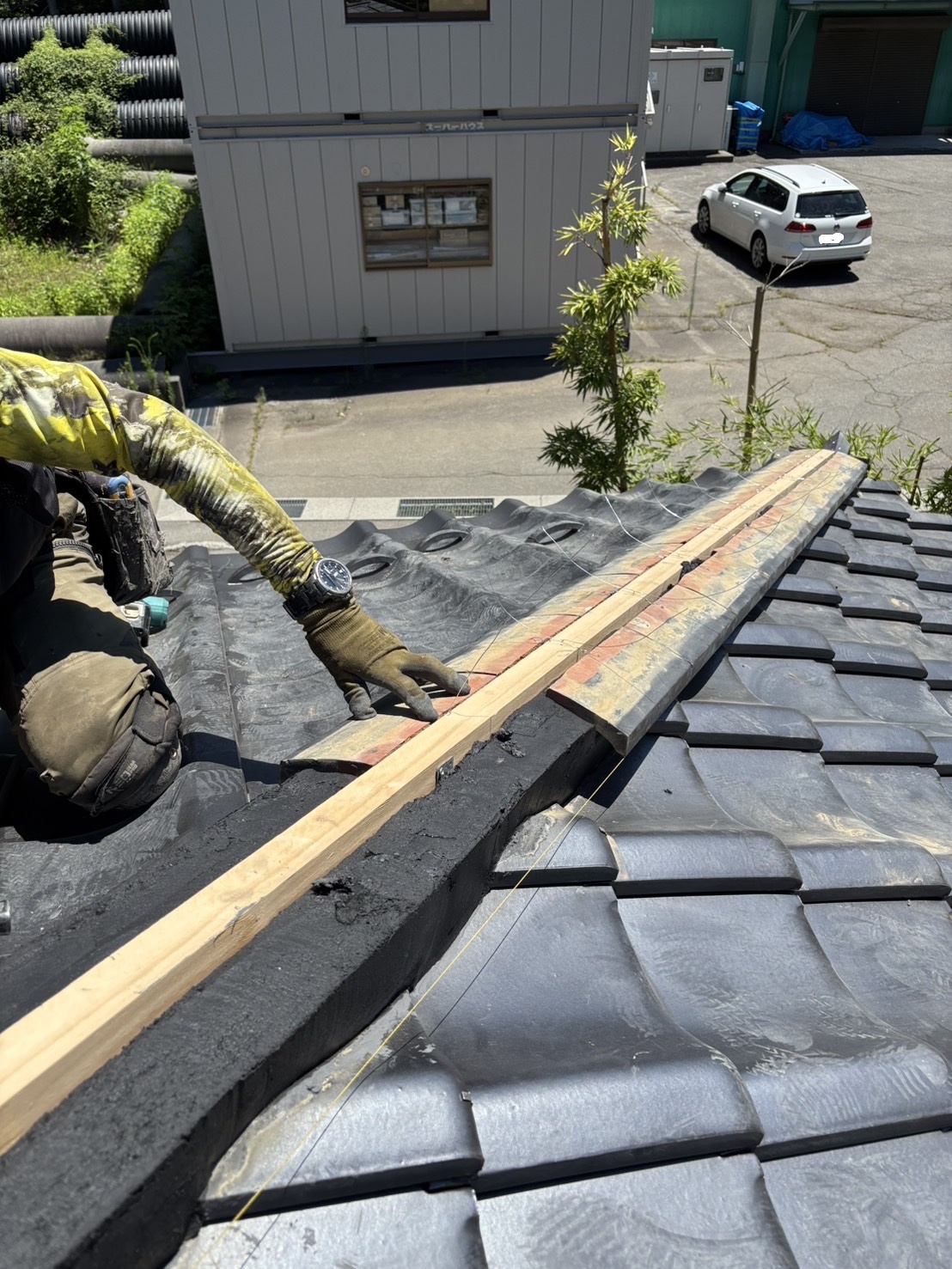 Life&Roof Naitoの工事日記　棟取り直し工事　耐震工法編